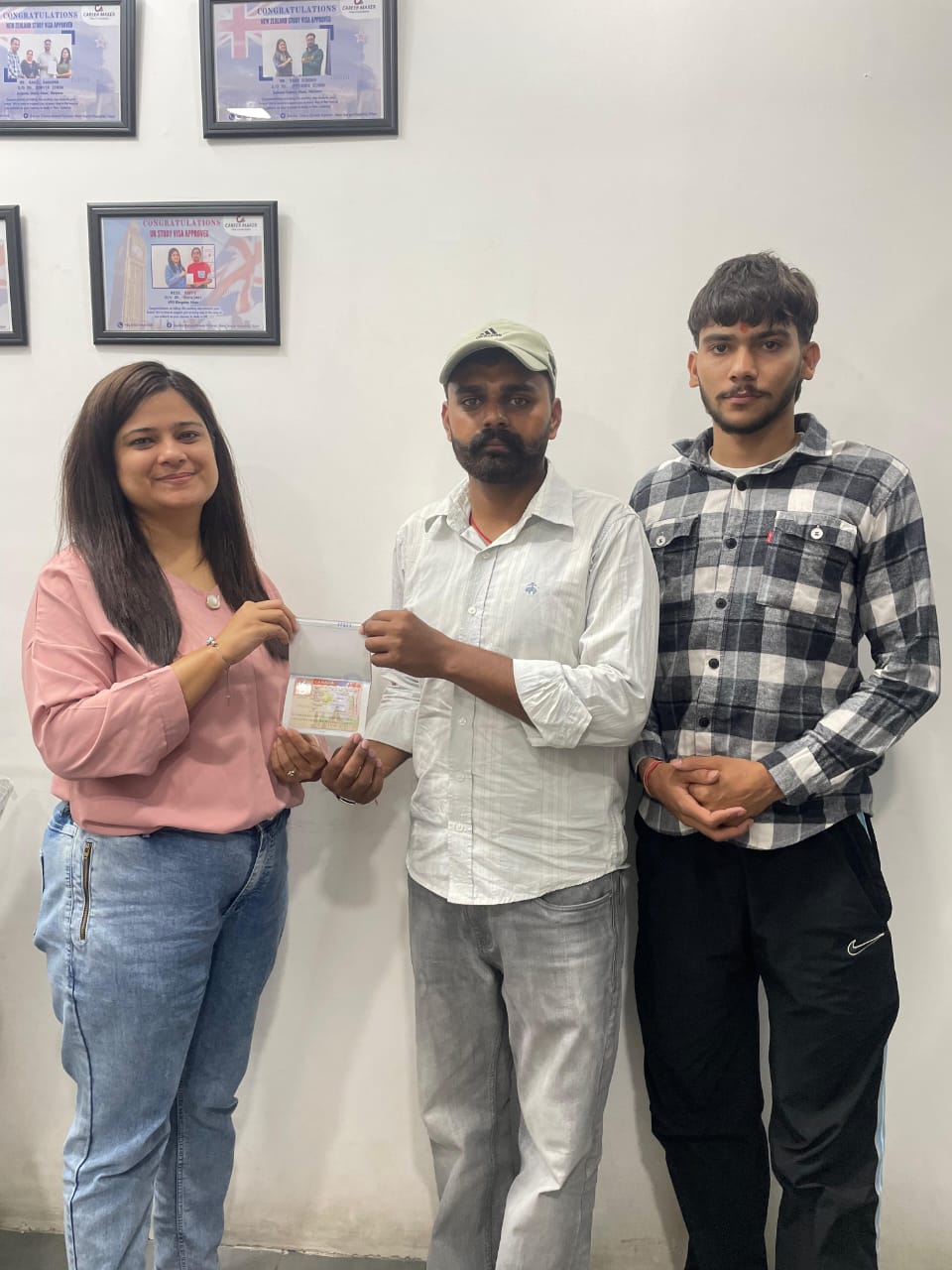 Visa or offer letter awarded to successful immigration consultancy client