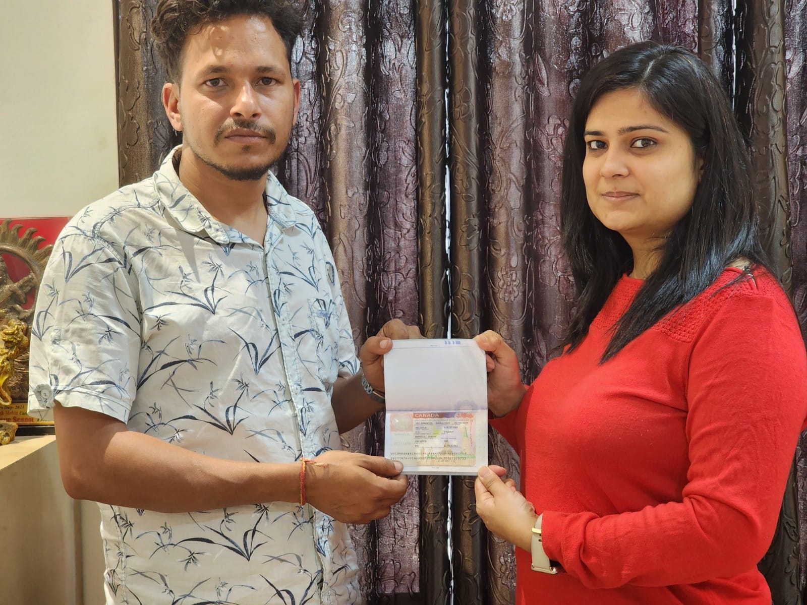 Visa or offer letter awarded to successful immigration consultancy client