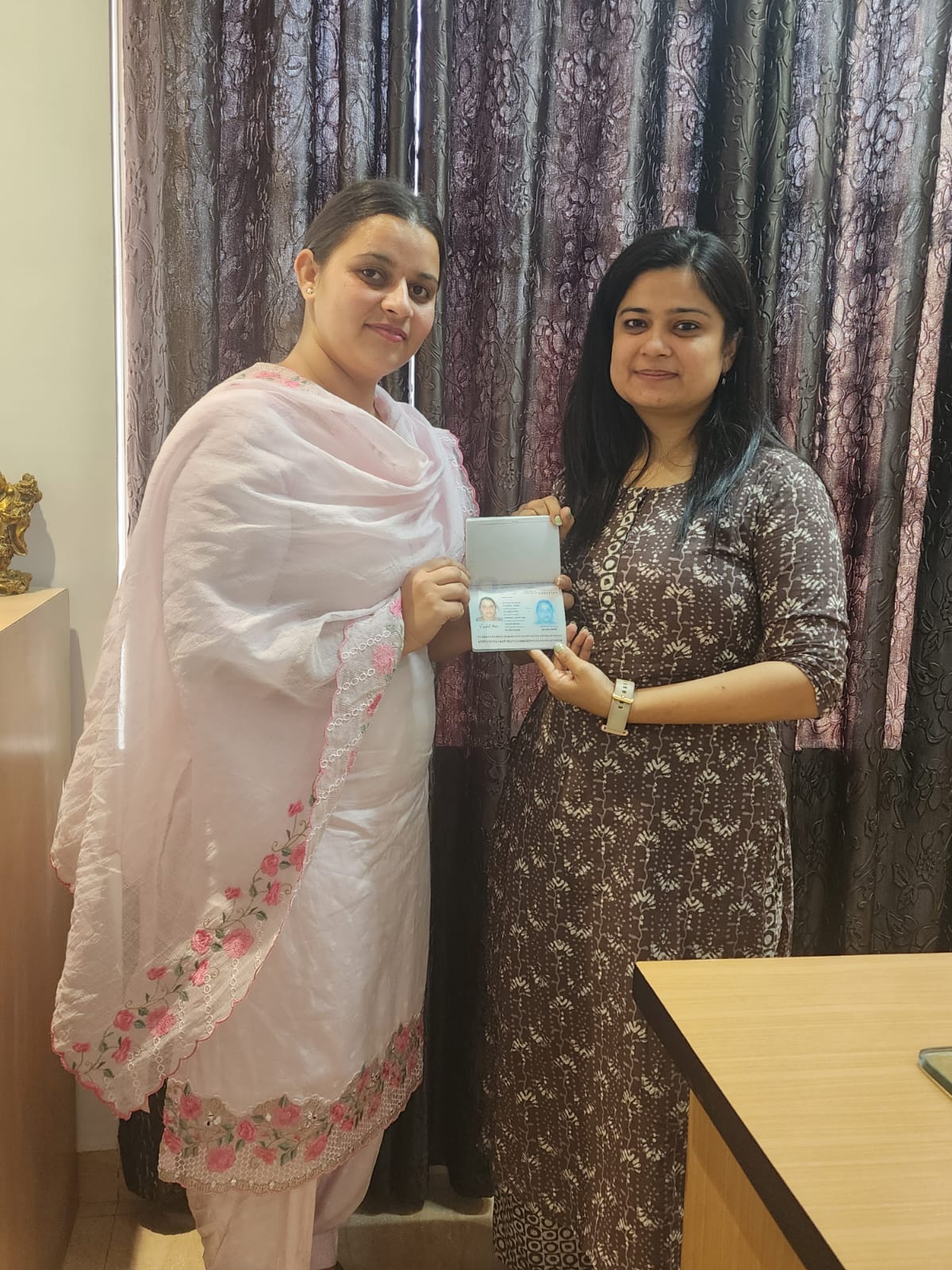 Visa or offer letter awarded to successful immigration consultancy client