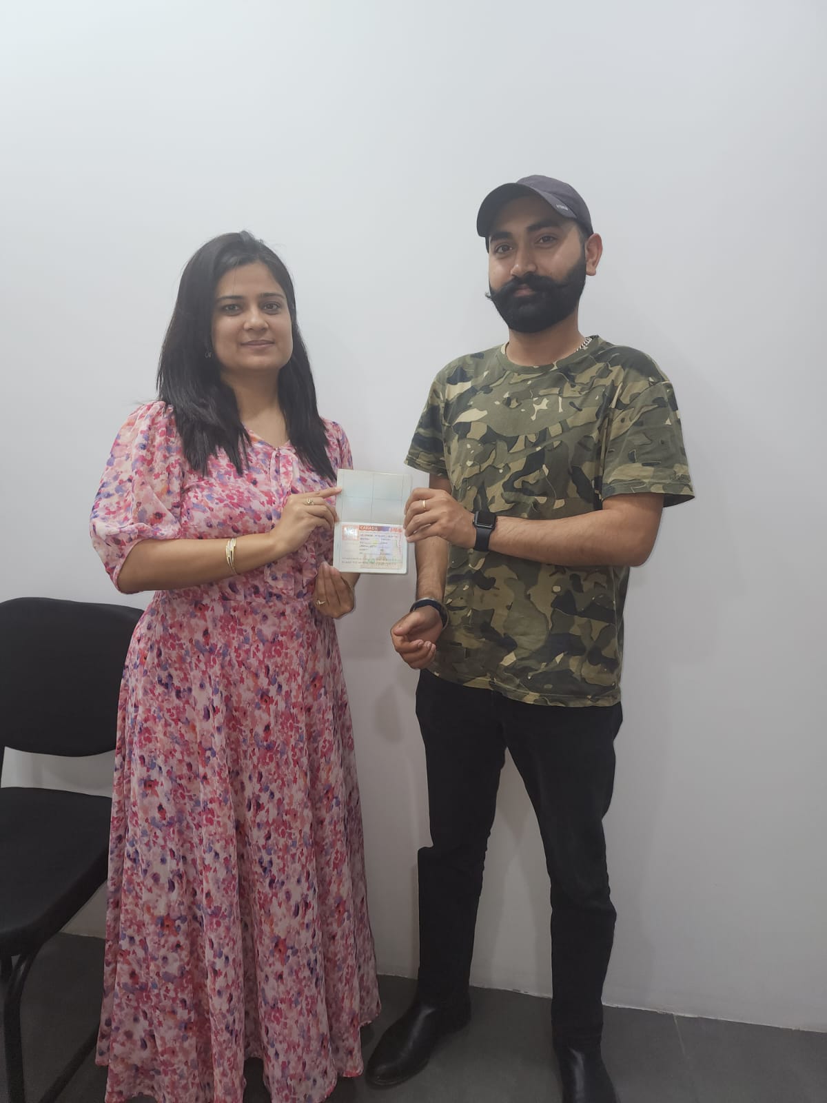 Visa or offer letter awarded to successful immigration consultancy client