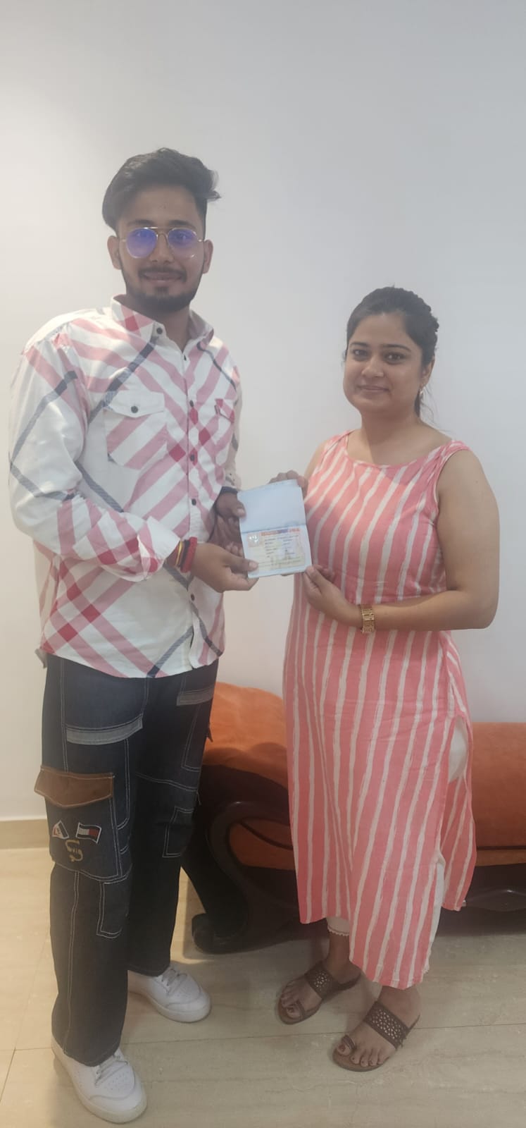 Visa or offer letter awarded to successful immigration consultancy client