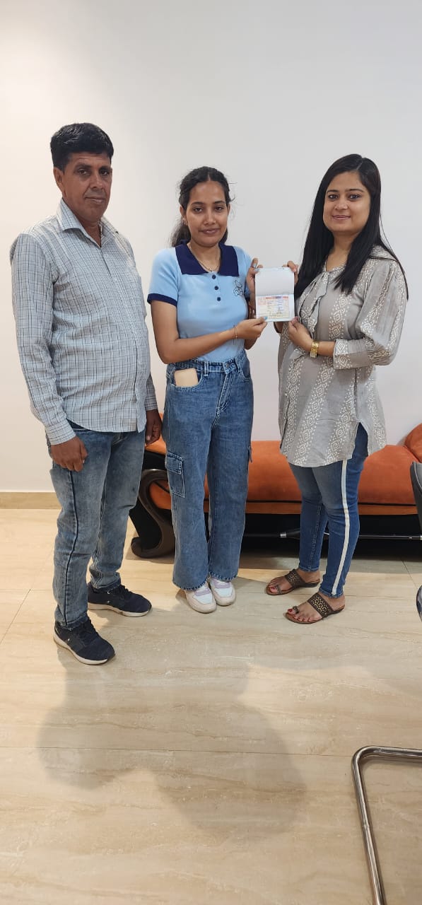 Visa or offer letter awarded to successful immigration consultancy client