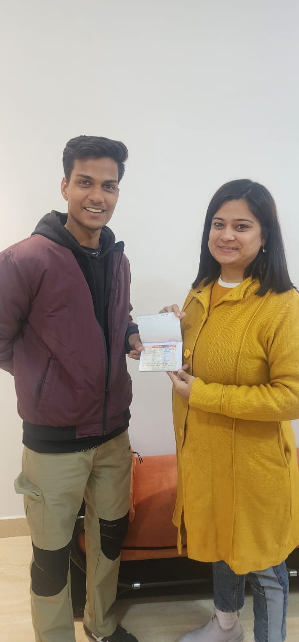 Visa or offer letter awarded to successful immigration consultancy client