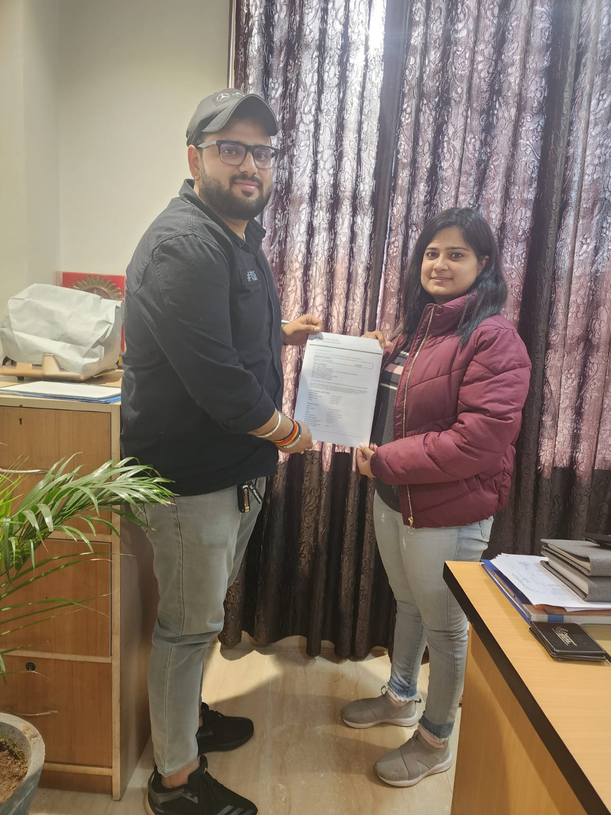 Visa or offer letter awarded to successful immigration consultancy client