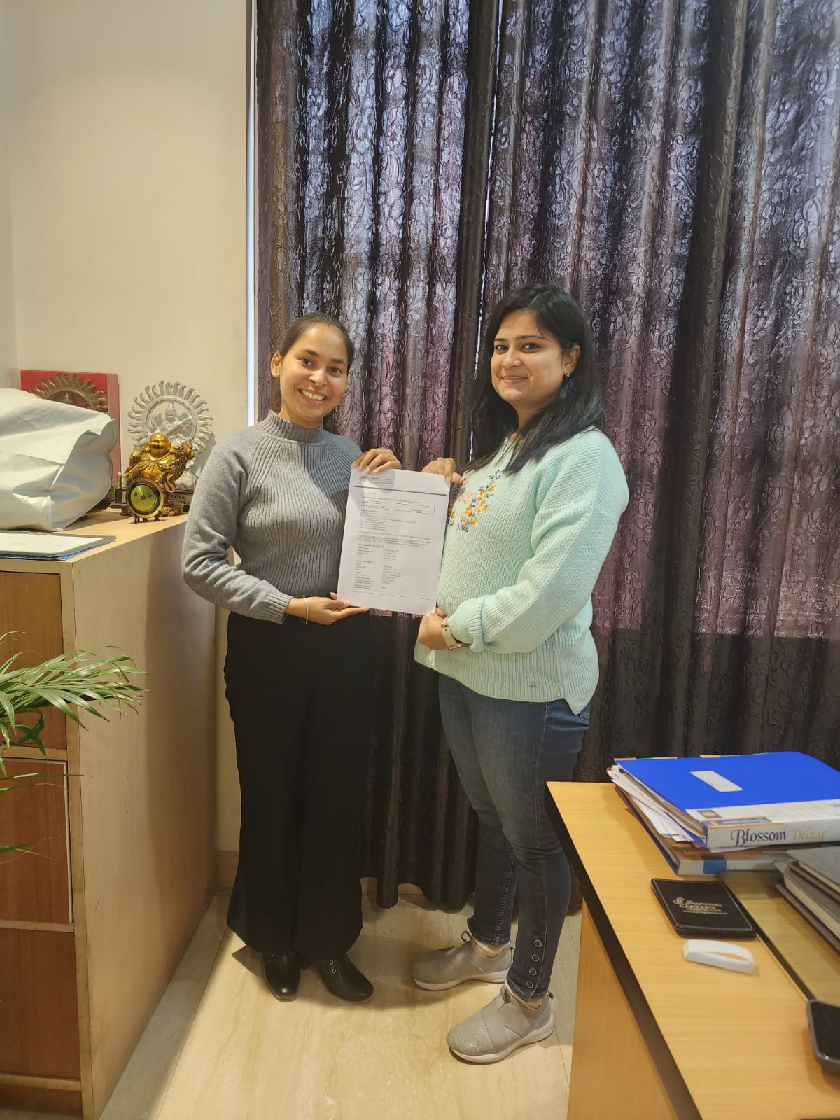 Visa or offer letter awarded to successful immigration consultancy client