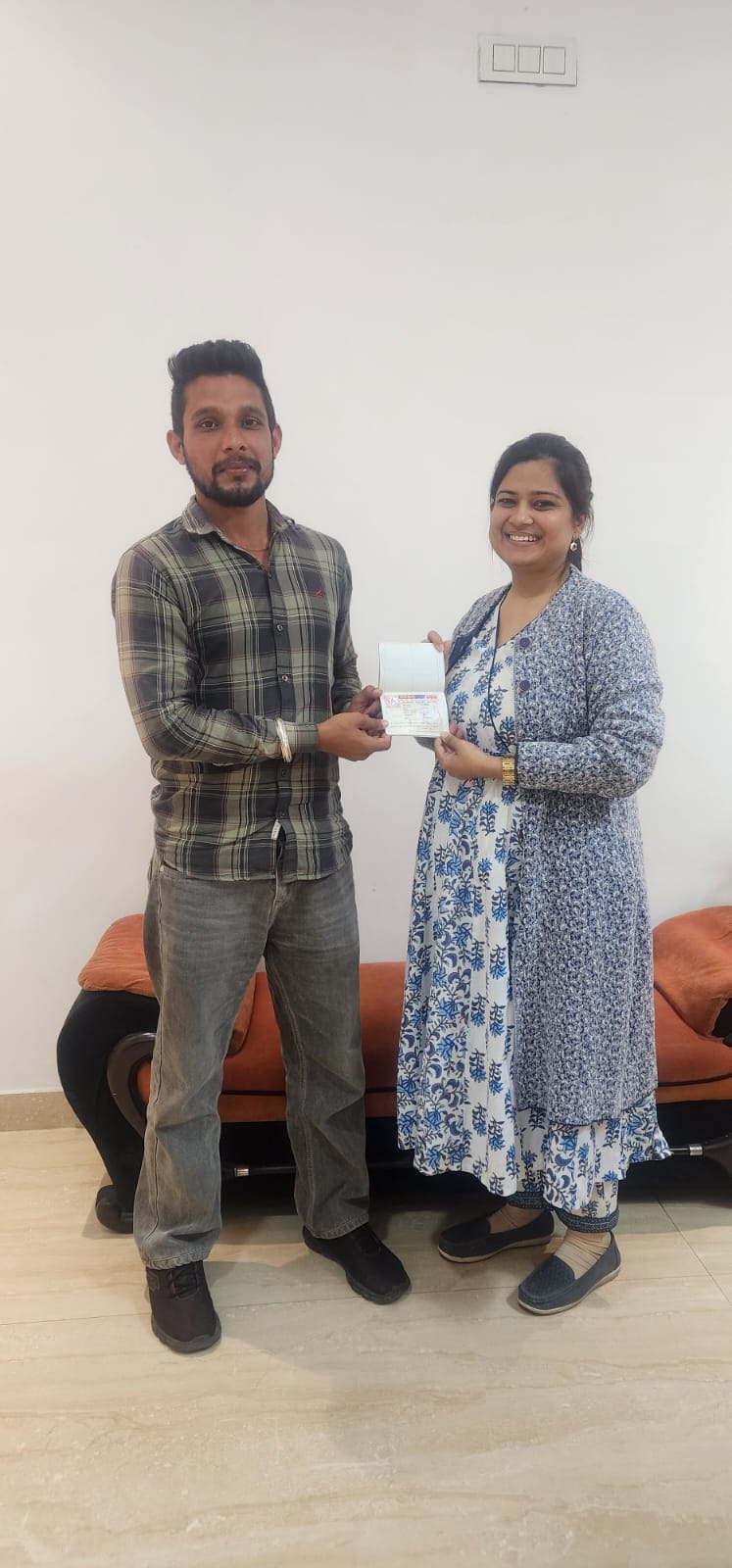 Visa or offer letter awarded to successful immigration consultancy client