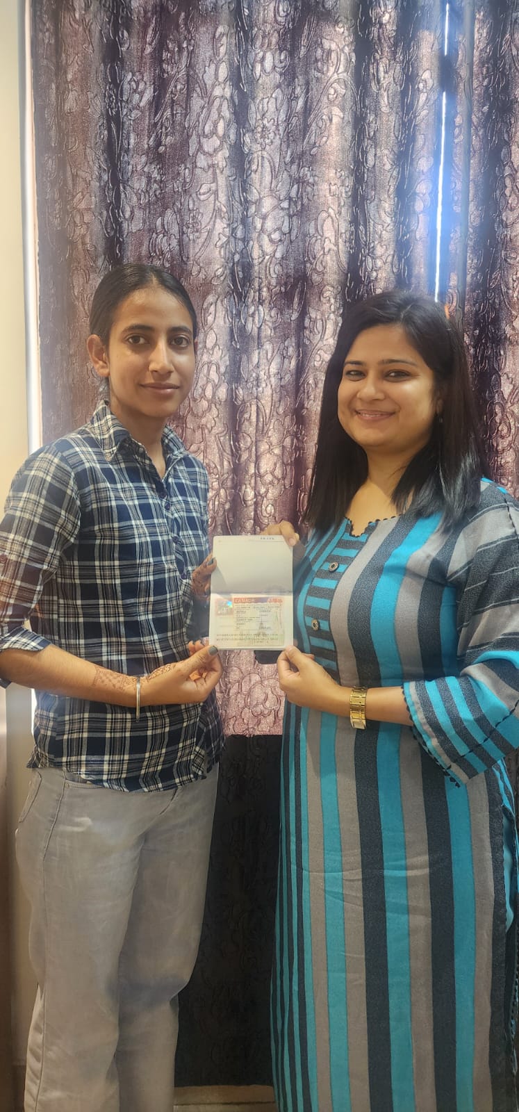 Visa or offer letter awarded to successful immigration consultancy client