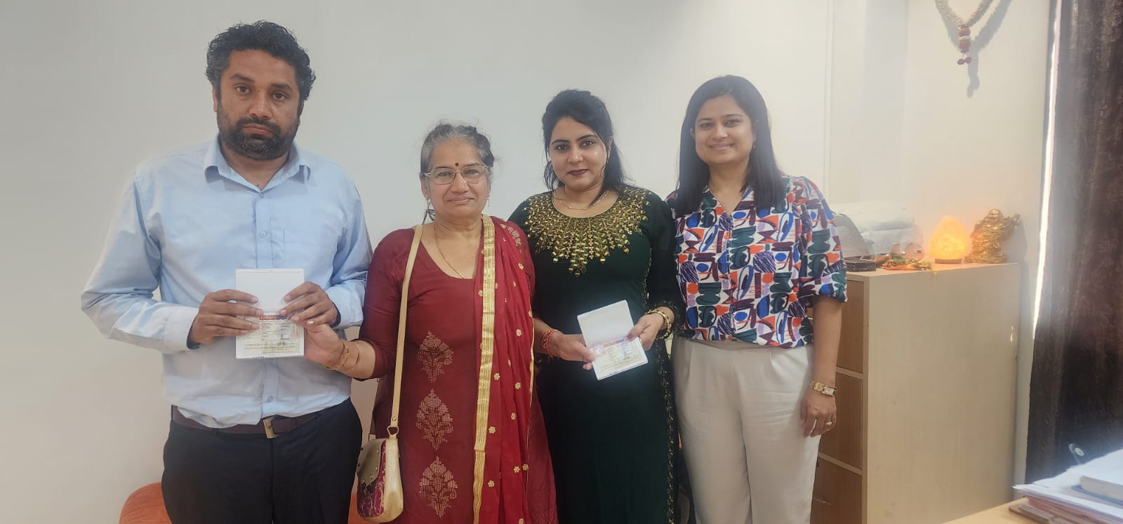 Visa or offer letter awarded to successful immigration consultancy client