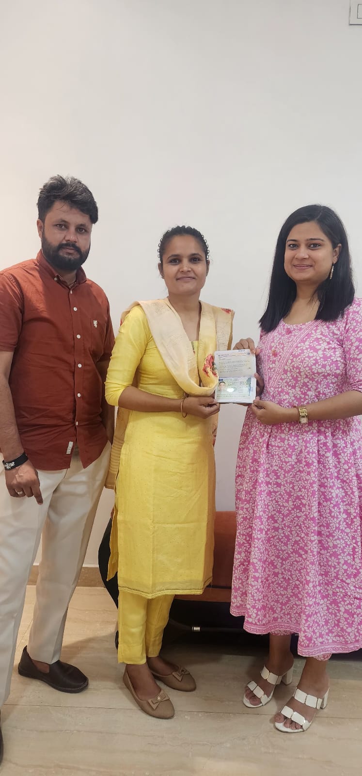 Visa or offer letter awarded to successful immigration consultancy client