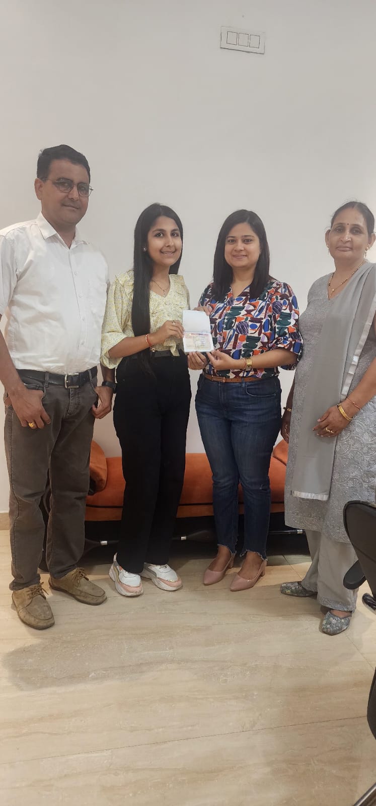 Visa or offer letter awarded to successful immigration consultancy client