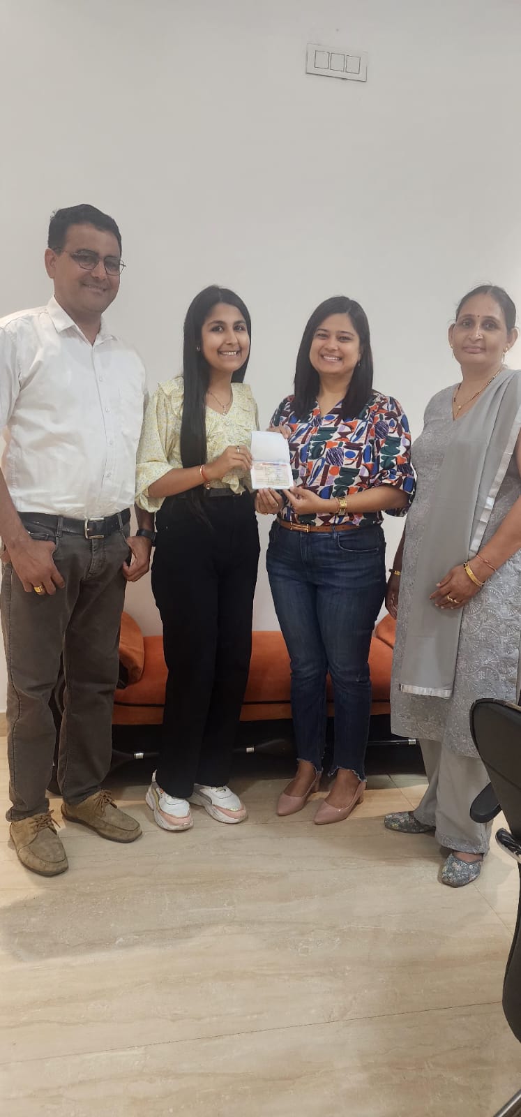 Visa or offer letter awarded to successful immigration consultancy client