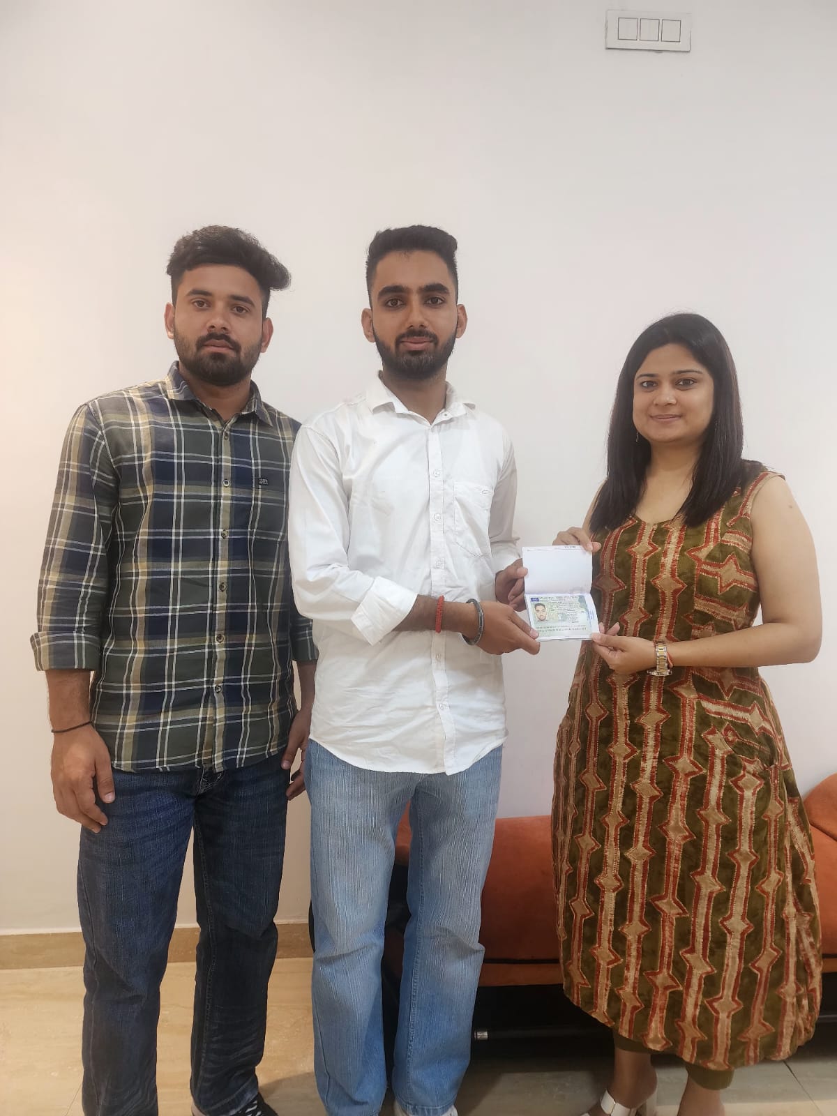 Visa or offer letter awarded to successful immigration consultancy client