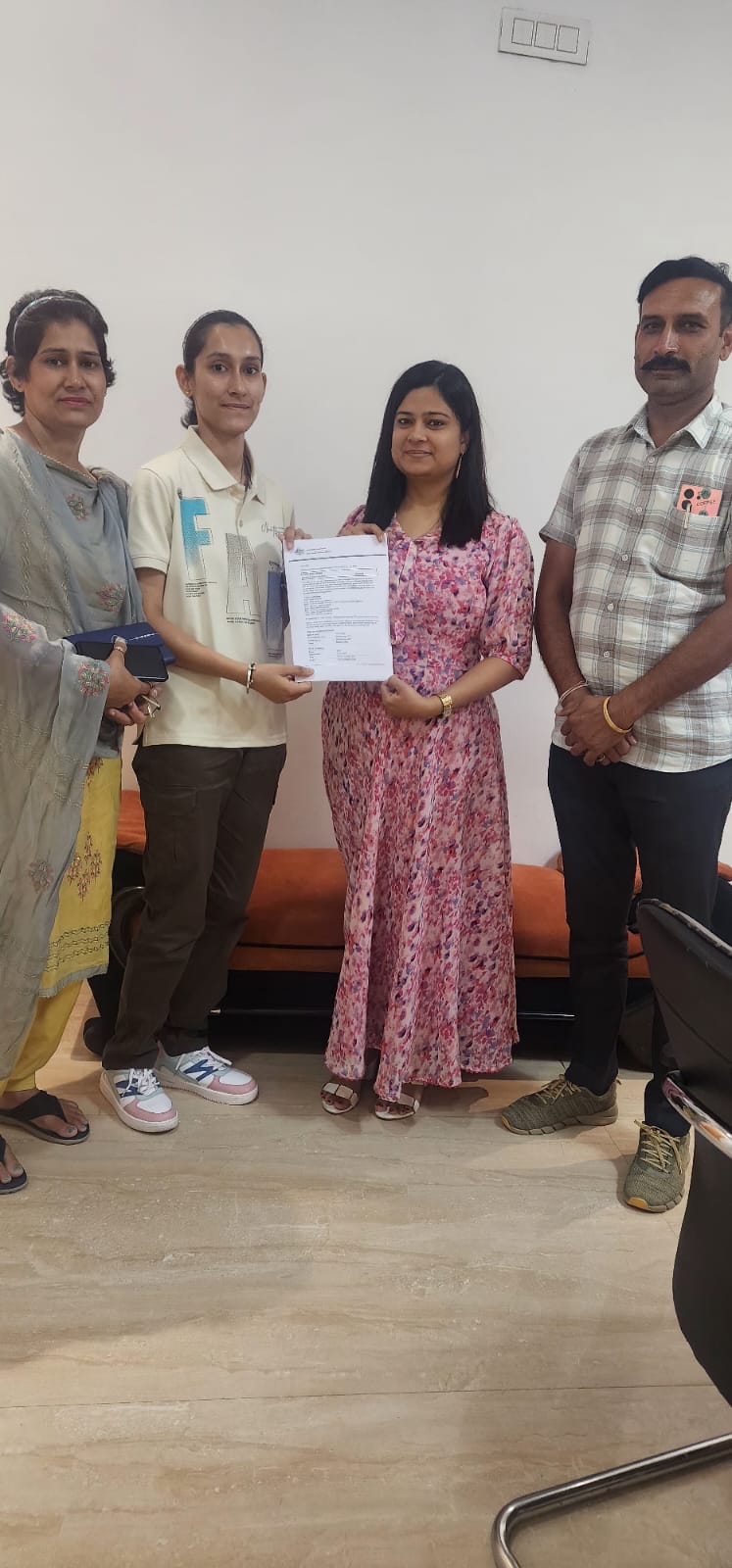 Visa or offer letter awarded to successful immigration consultancy client