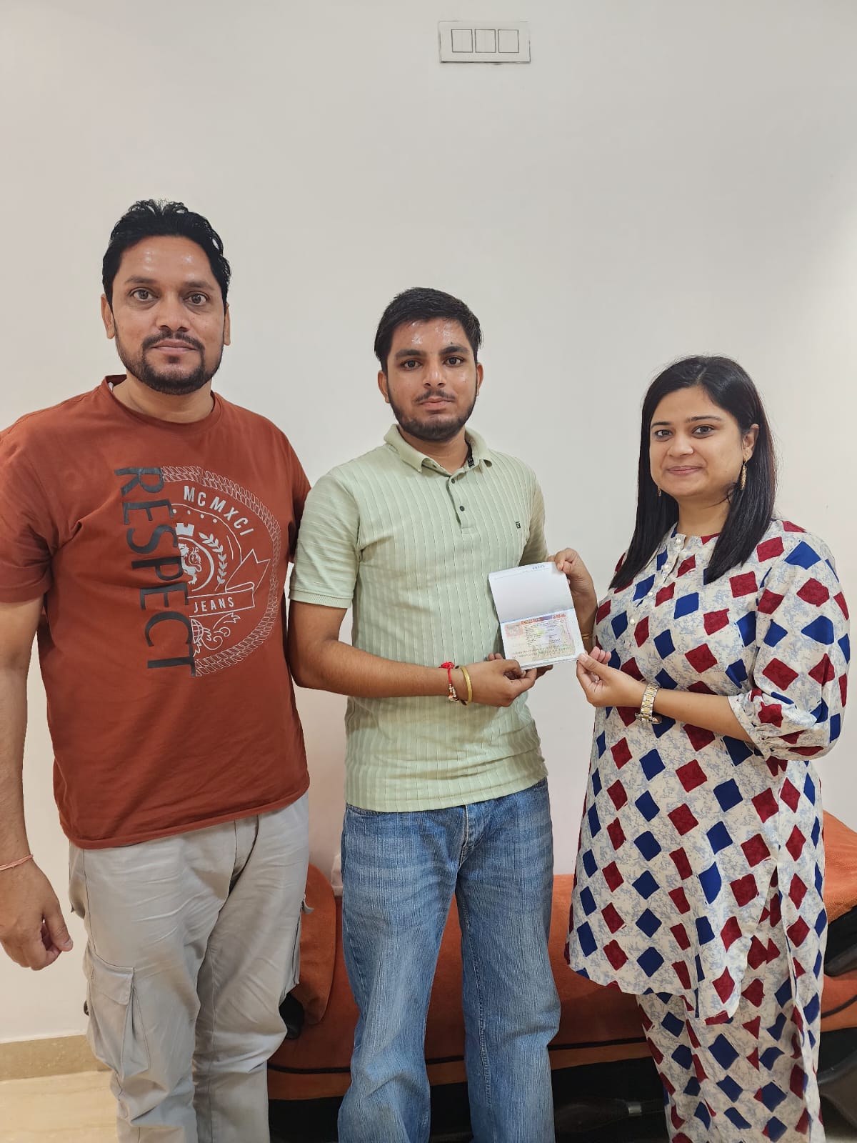 Visa or offer letter awarded to successful immigration consultancy client