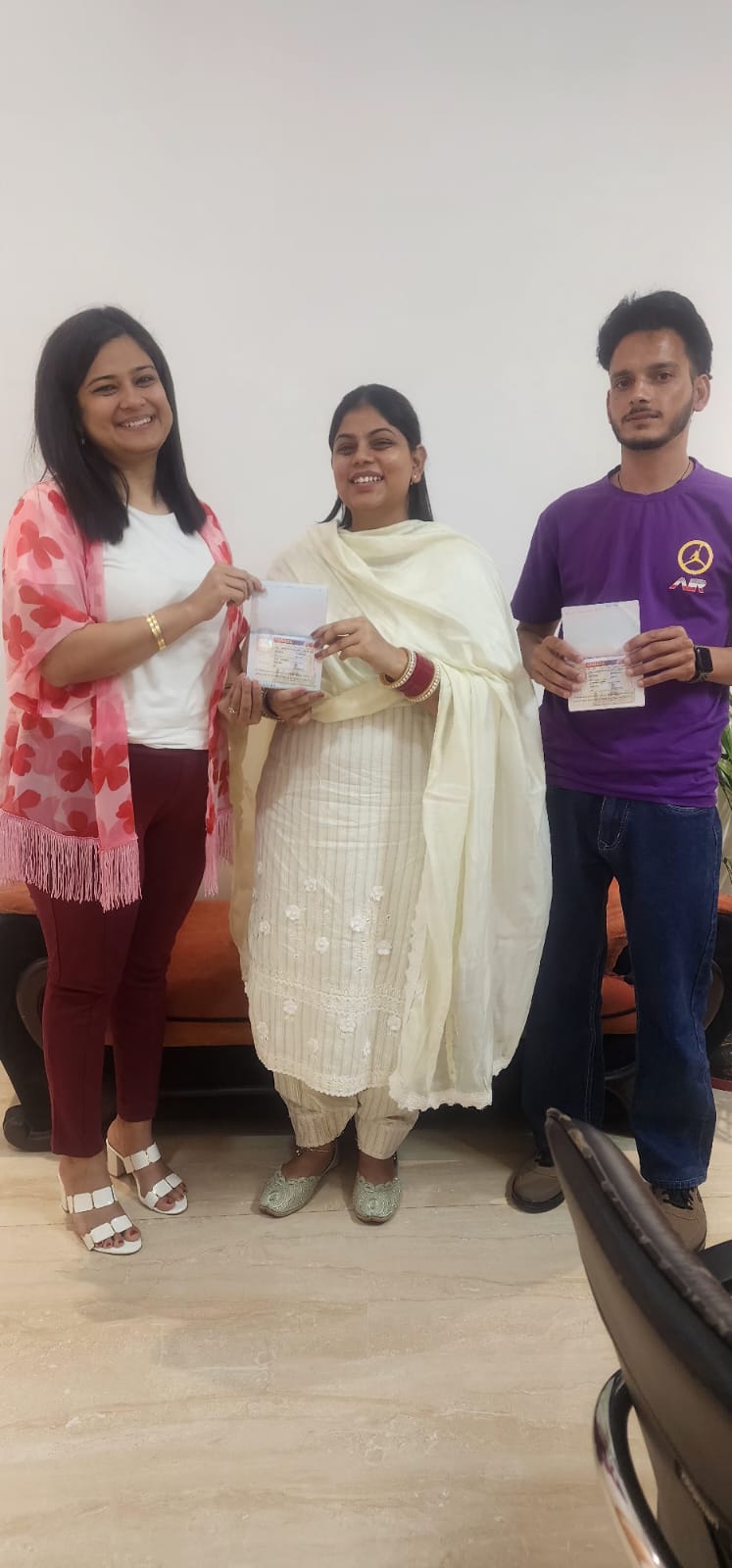 Visa or offer letter awarded to successful immigration consultancy client